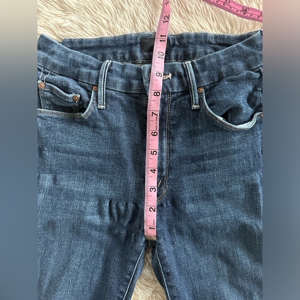 Mother Denim The Looker Crop Jeans in Switch it Up Medium Wash Skinny Size 26 - Picture 14 of 16